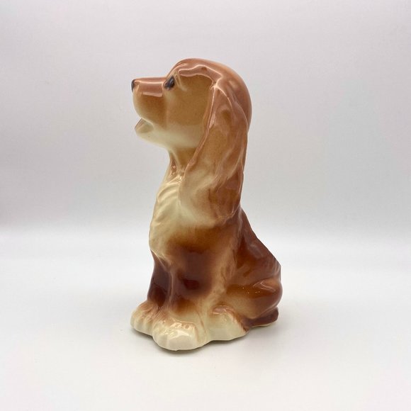 Vintage Royal Copley Dog Planter - Cocker Spaniel Dog Planter - Picture 2 of 5